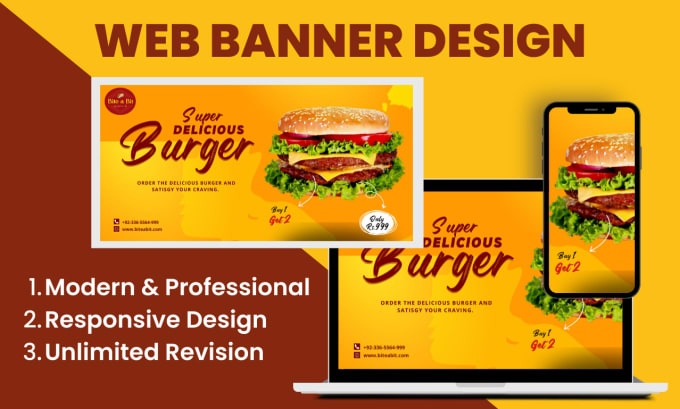 design an awesome website banner and header design