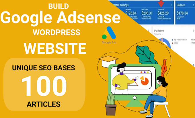 design adsense approved wp niche site with guarantee