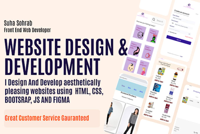 Develop professional websites using html css js php sql by Suhasohrab ...