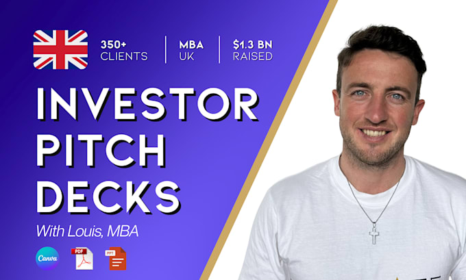 design a startup business investor pitch deck presentation