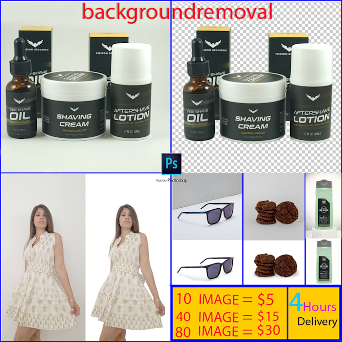 professionally background removal, cutout and images editing