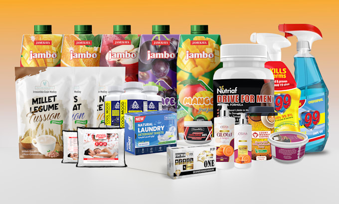 design box, label or pouch with print ready files in 1 day