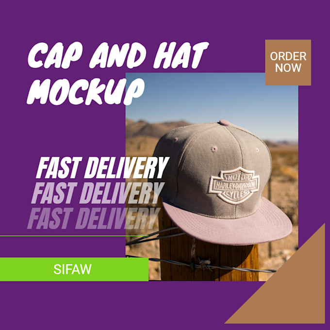 put your hat or cap design logo on beautiful mockups