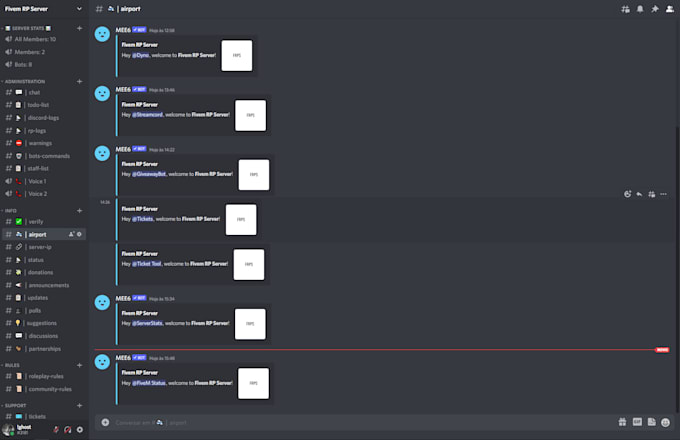 Create a complete custom discord server by Rodrialmeida | Fiverr