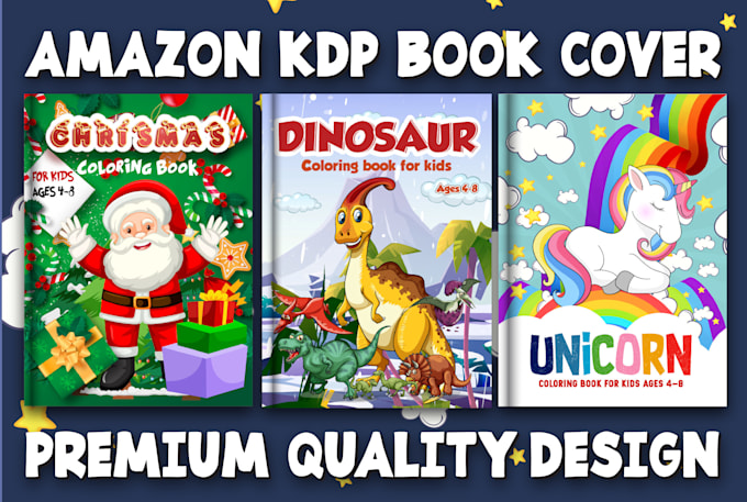 Best kids or adults interior coloring book cover for kdp by Salman010 ...
