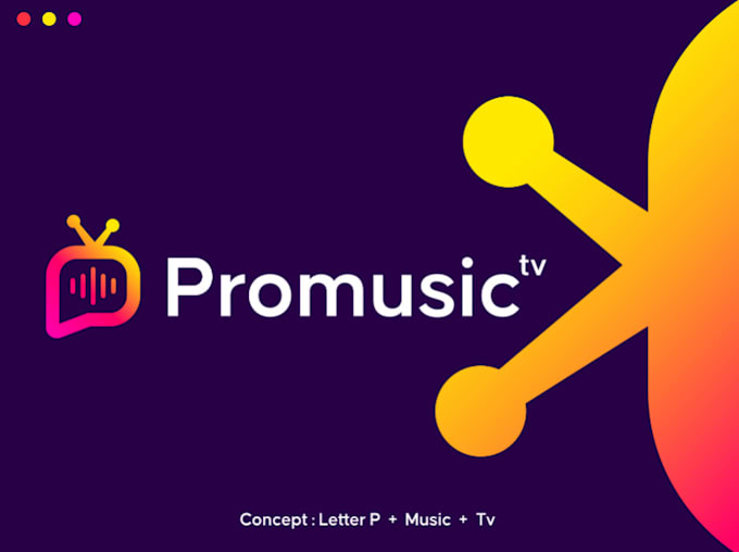 give creative TV logo design with new concepts