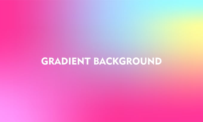 do design a cool multicolored gradient background