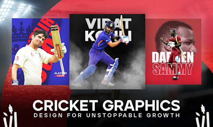 design cricket templates, posters, and flyers