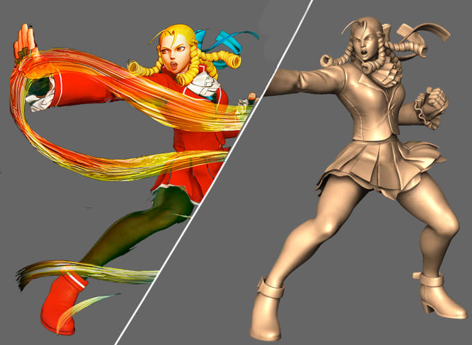 create 3d character model from 2d artwork