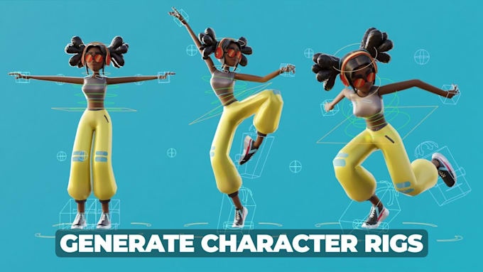 do 3d rigging and animation for maya, unreal, and unity