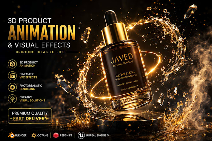 do 3d product animation, 3d product modeling and rendering