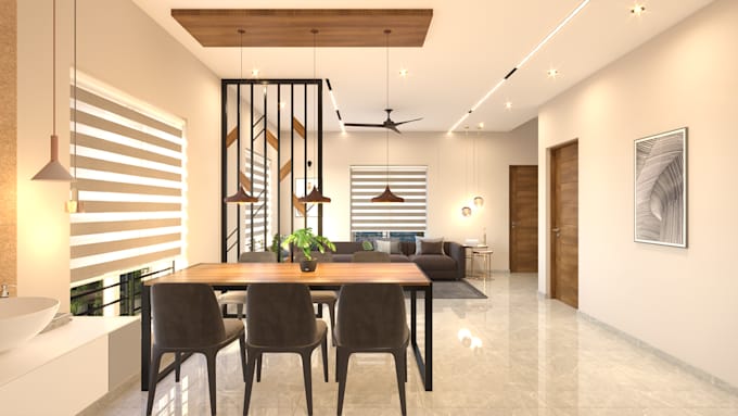 Do living room interior design by Sijithdata | Fiverr