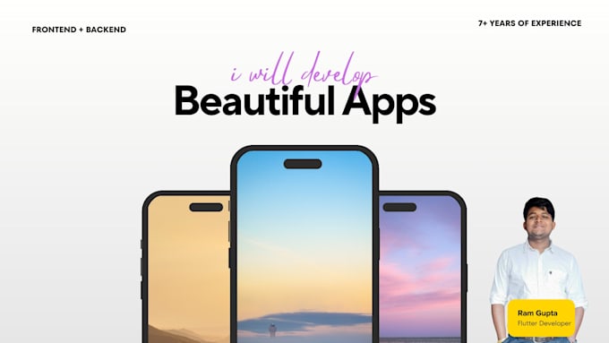 develop your idea into android and ios apps using flutter