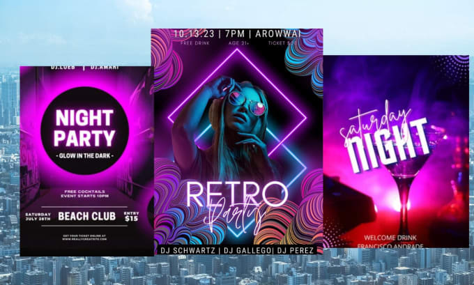Design amazing club, dj, party, concert posters and flyers by ...