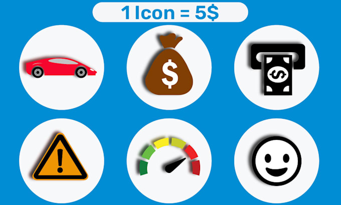 design custom flat and line vector icons on illustrator