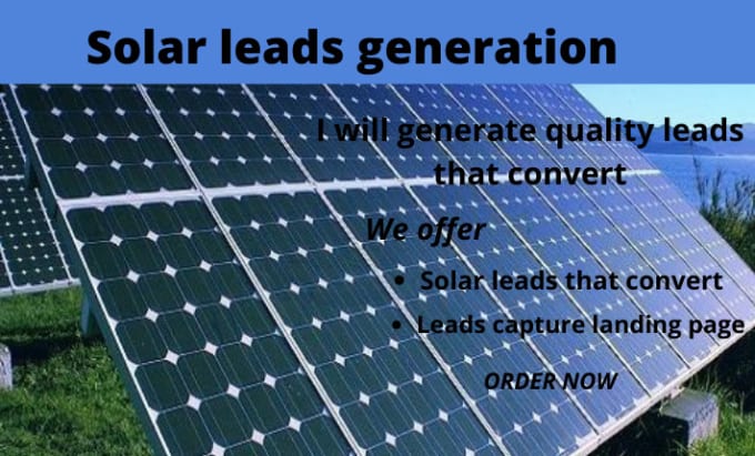 Generate solar leads generation solar energy solar energy landing