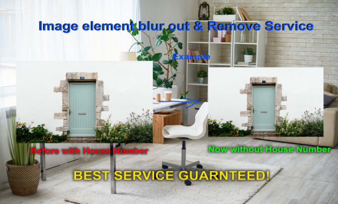 blur out any image element