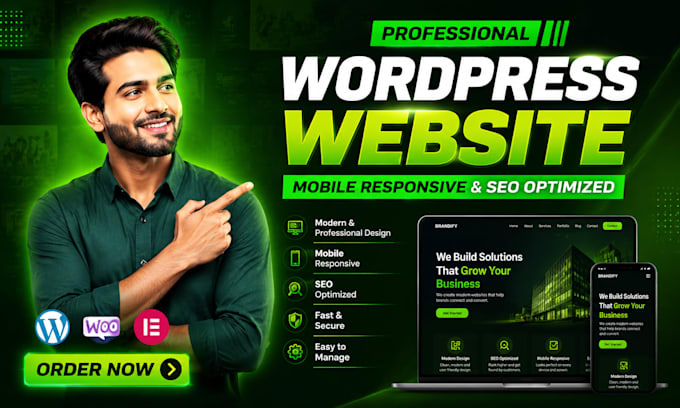 do modern fully responsive wordpress website design redesign mobile friendly