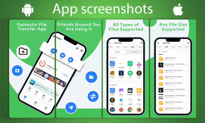 Design awesome app screenshots for ios or android app by Uiux_design786 ...
