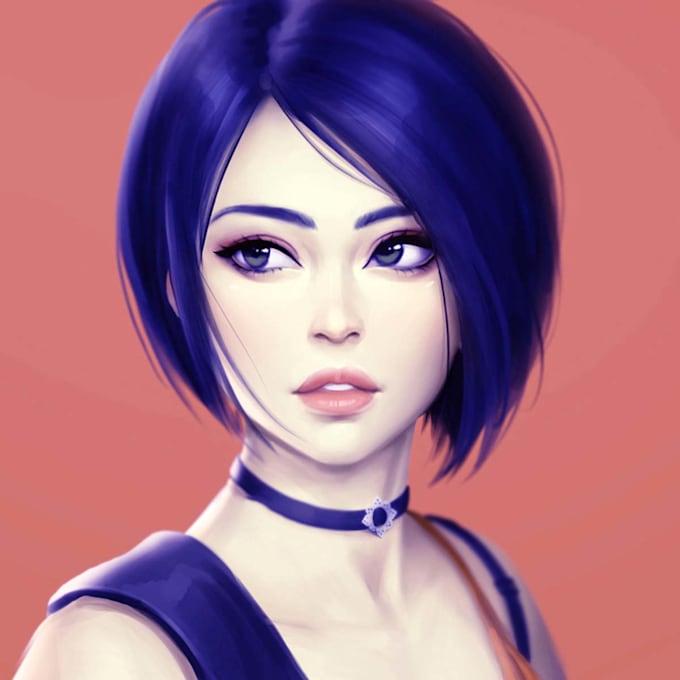 Draw anime art style portrait by Husinuxess Fiverr