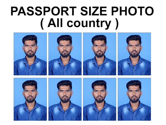 do professional passport size photo for any country