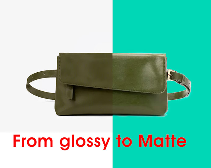 change the material from glossy to matte for anything