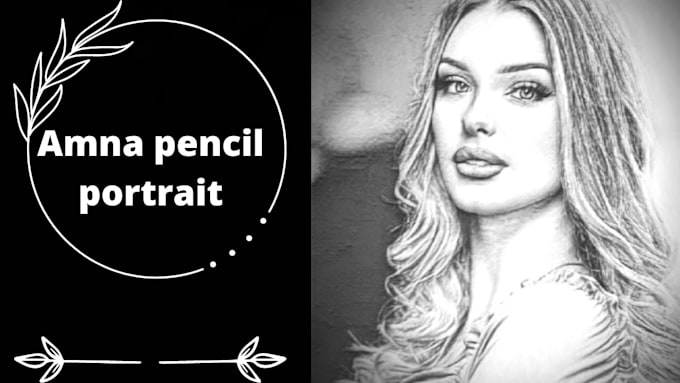 draw a realistic pencil portrait drawing from photo