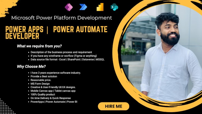 develop a powerapps and power automate for your business