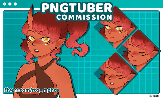 create a custom pngtuber model in my style
