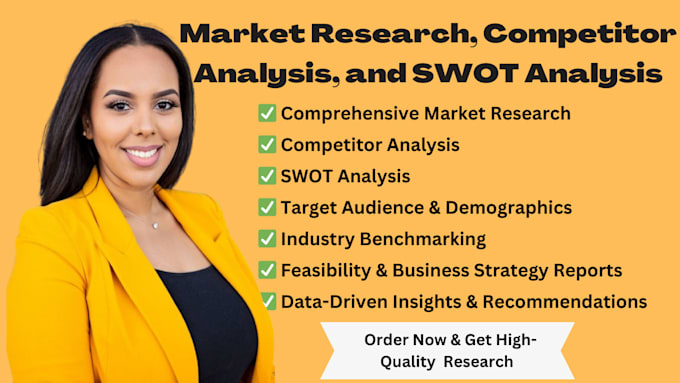 do expert market research, competitor analysis, and business plan