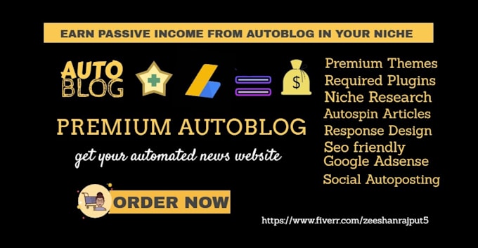 design automated worpress news website