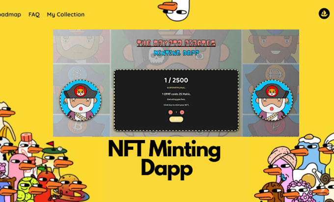 Create nft minting dapp engine in 1 day, website collection by Dalida ...