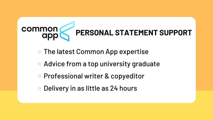 common app personal statement checklist