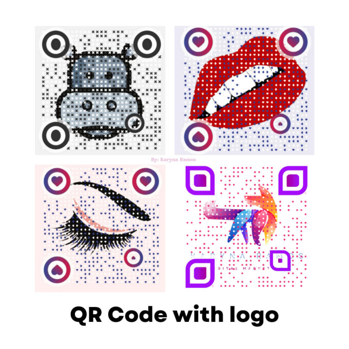 Create a qr code with your logo in 24 hours by Karynaramos | Fiverr