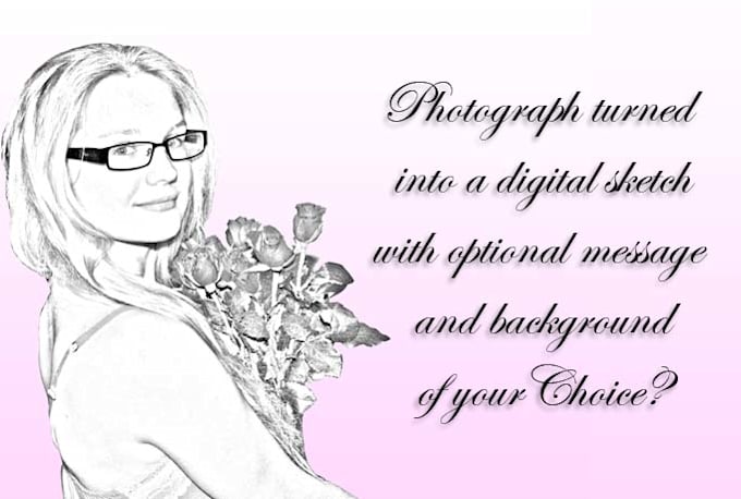 turn your photo into a digital sketch