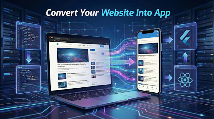 convert your website into an android and ios app