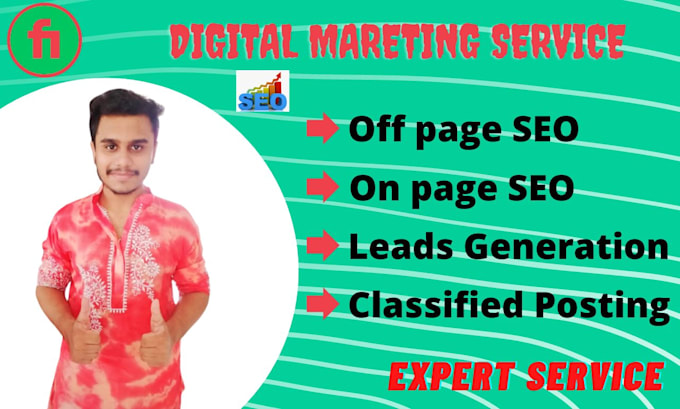 do on page SEO, link building, classified posting, leads generation