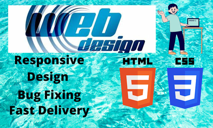 Develop a responsive website with html and css by Marriam_devlpr2 | Fiverr
