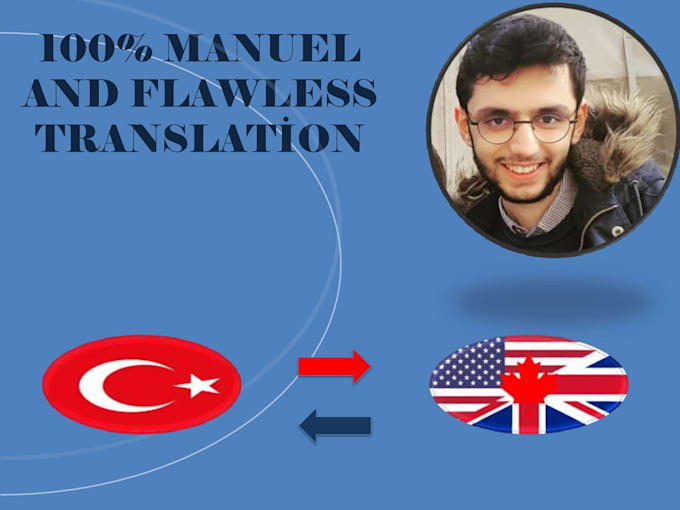 Manually translate english to turkish or turkish to english by