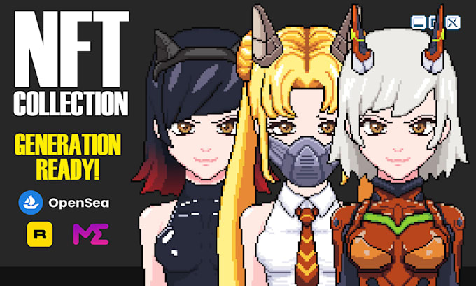 do nft collections pixel art with high quality