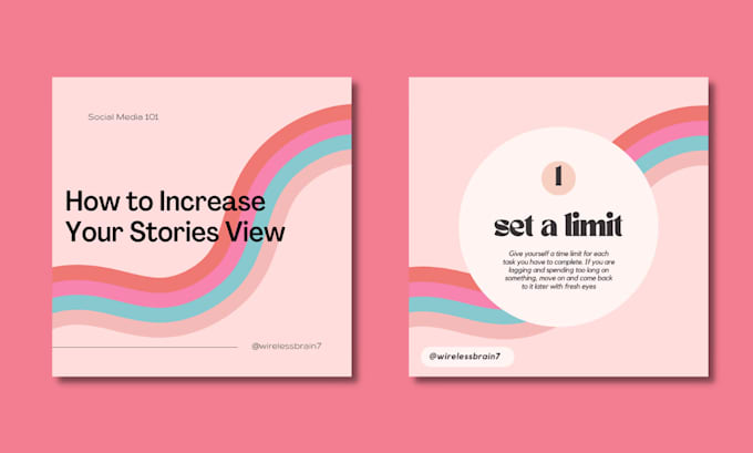 Design unique and attractive instagram carousel posts facebook creative ...