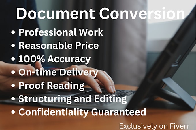 do documents conversion from non editable to editable formats