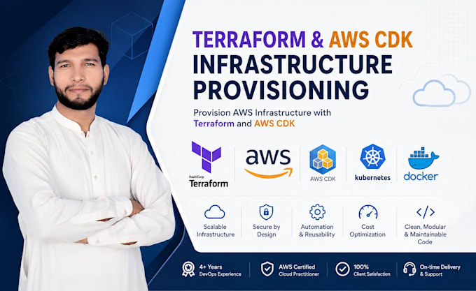 provision AWS infrastructure with terraform and AWS cdk
