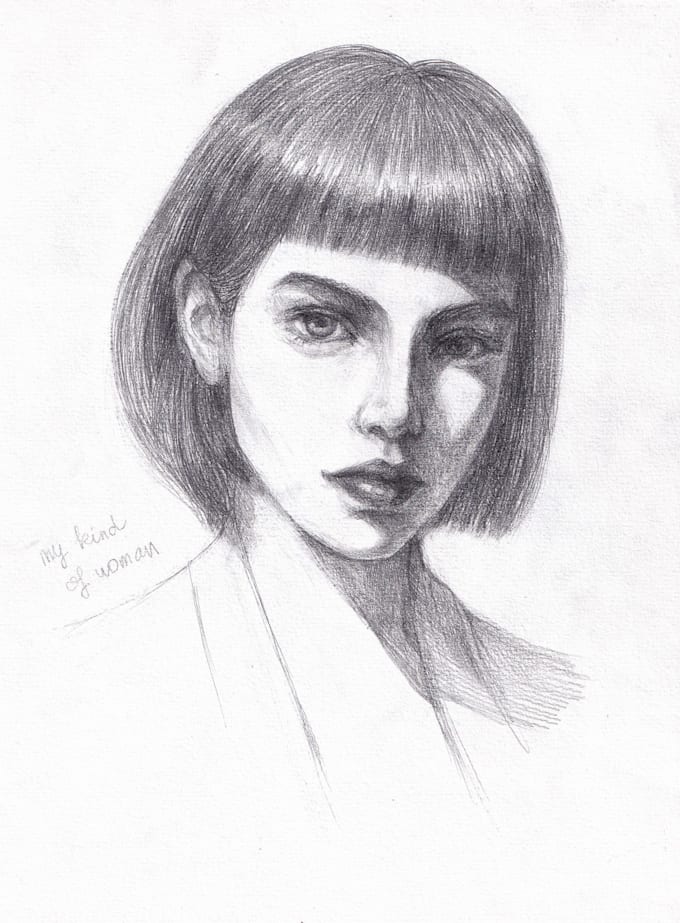 draw a realistic pencil portrait for you