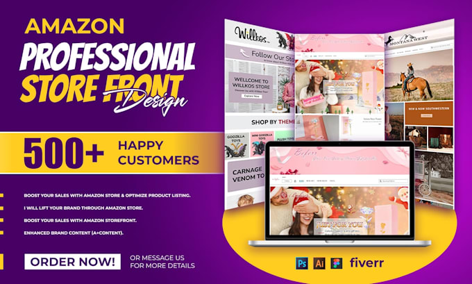 create your amazon brand store and storefront design