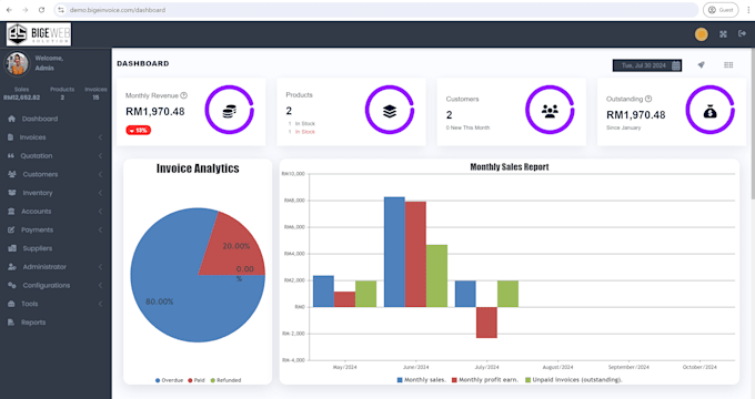 develop invoice and billing solution for your business