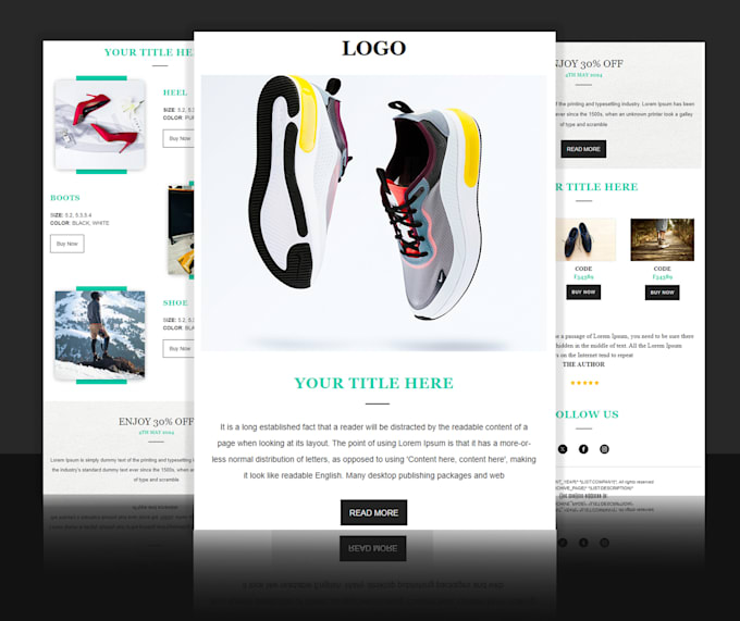 design mailchimp email template newsletter