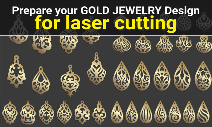 Prepare your gold jewelry design for laser cutting by Arifulraju69 Fiverr