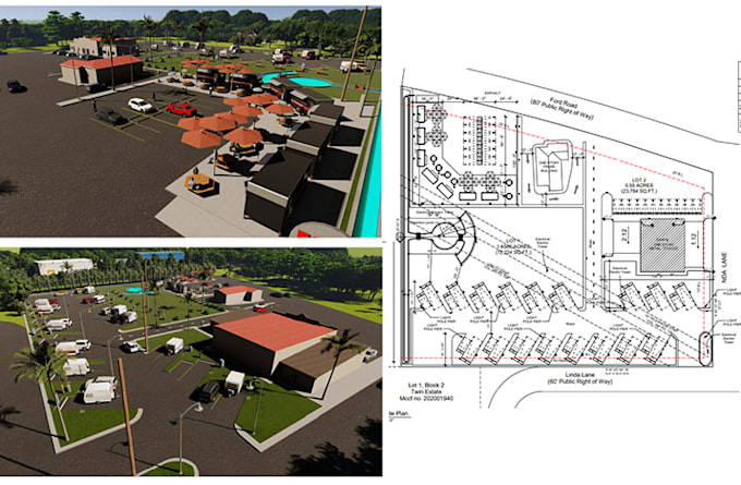 create 3d model and render images architecture project