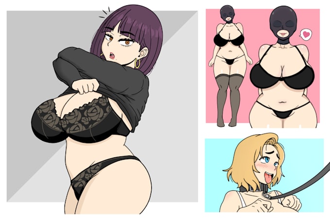 draw nsfw and lewd anime style